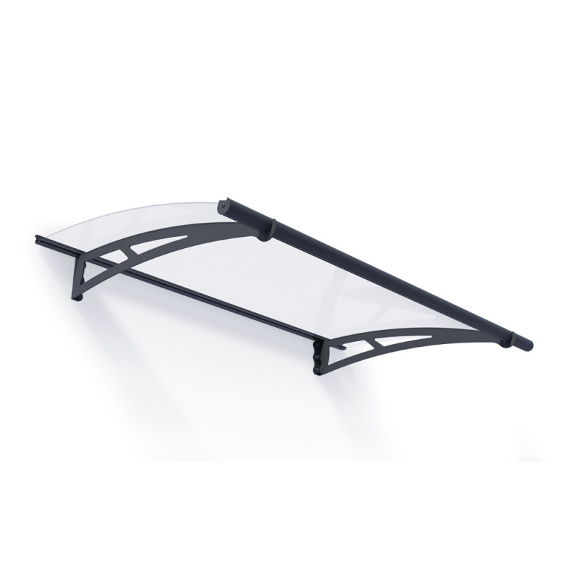 Marquise de porte Aquila gris foncé 150,5 x 91,5 cm CANOPIA