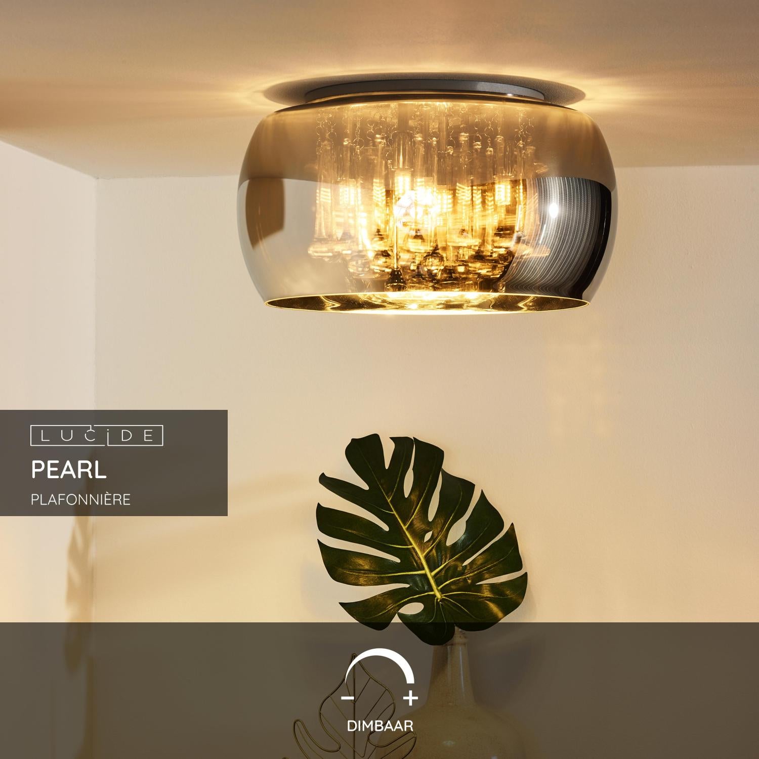 Lucide PEARL Plafonnière - Chroom