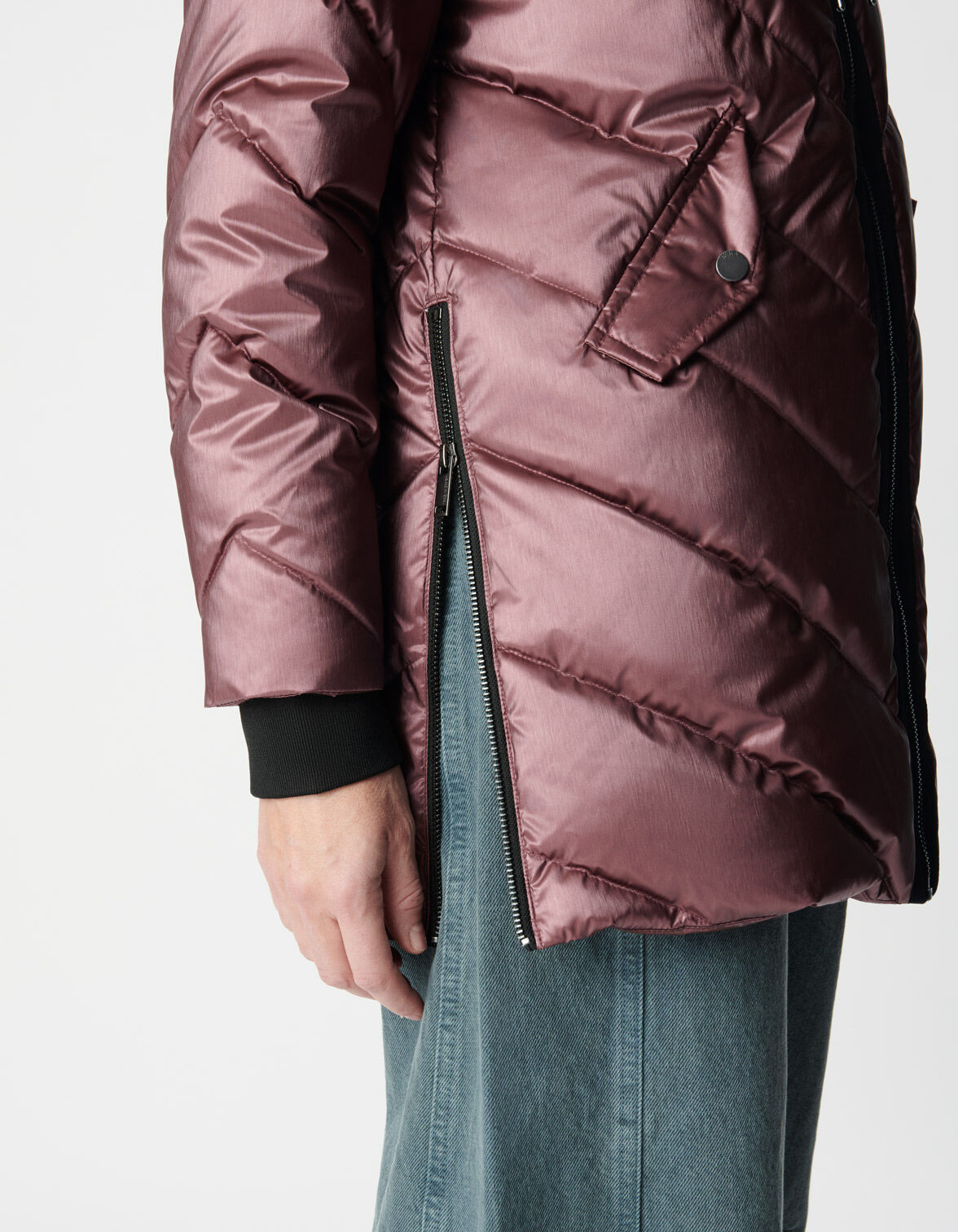 Sous-doudoune magnum irisé capuche molleton Femme