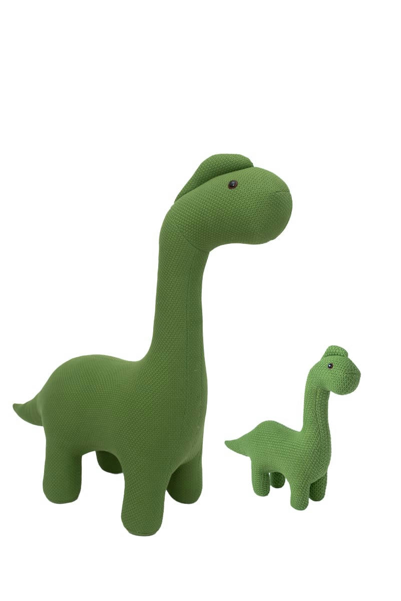 AMIGURUMIS - Pack peluches dinosaures de algodón 100% vert