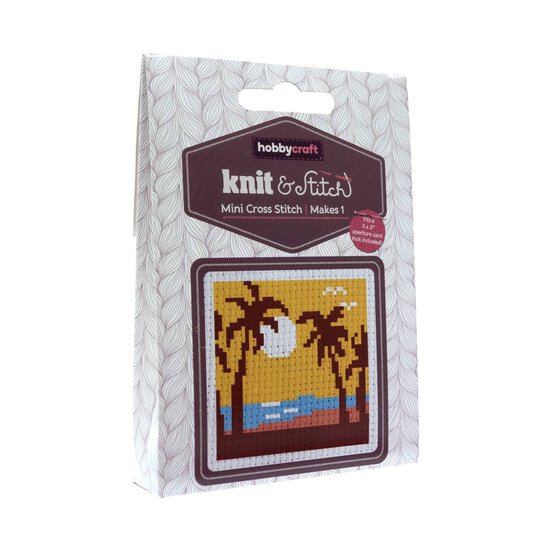 Mini Beach Scene Cross Stitch Kit