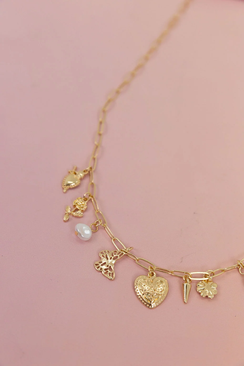 Multi Charm Chain Necklace