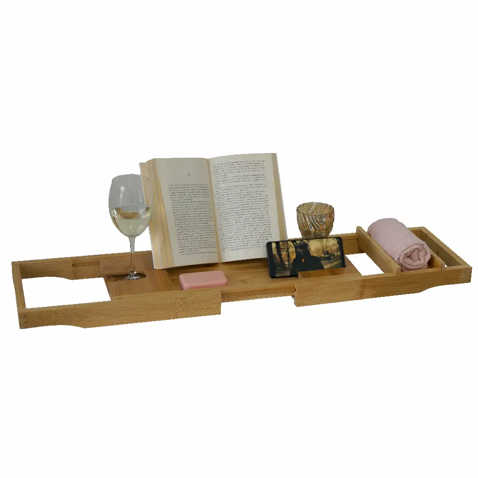 Bamboe badplank - Uitschuifbare badbrug