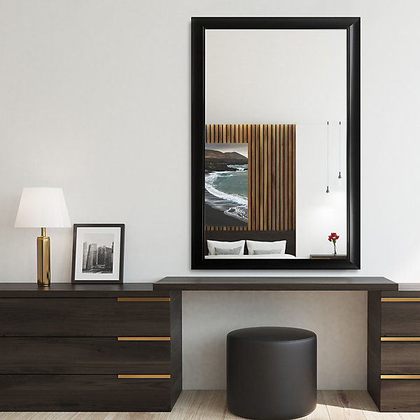 Miroir Romance Dada Art l.70 x H.140 cm noir
