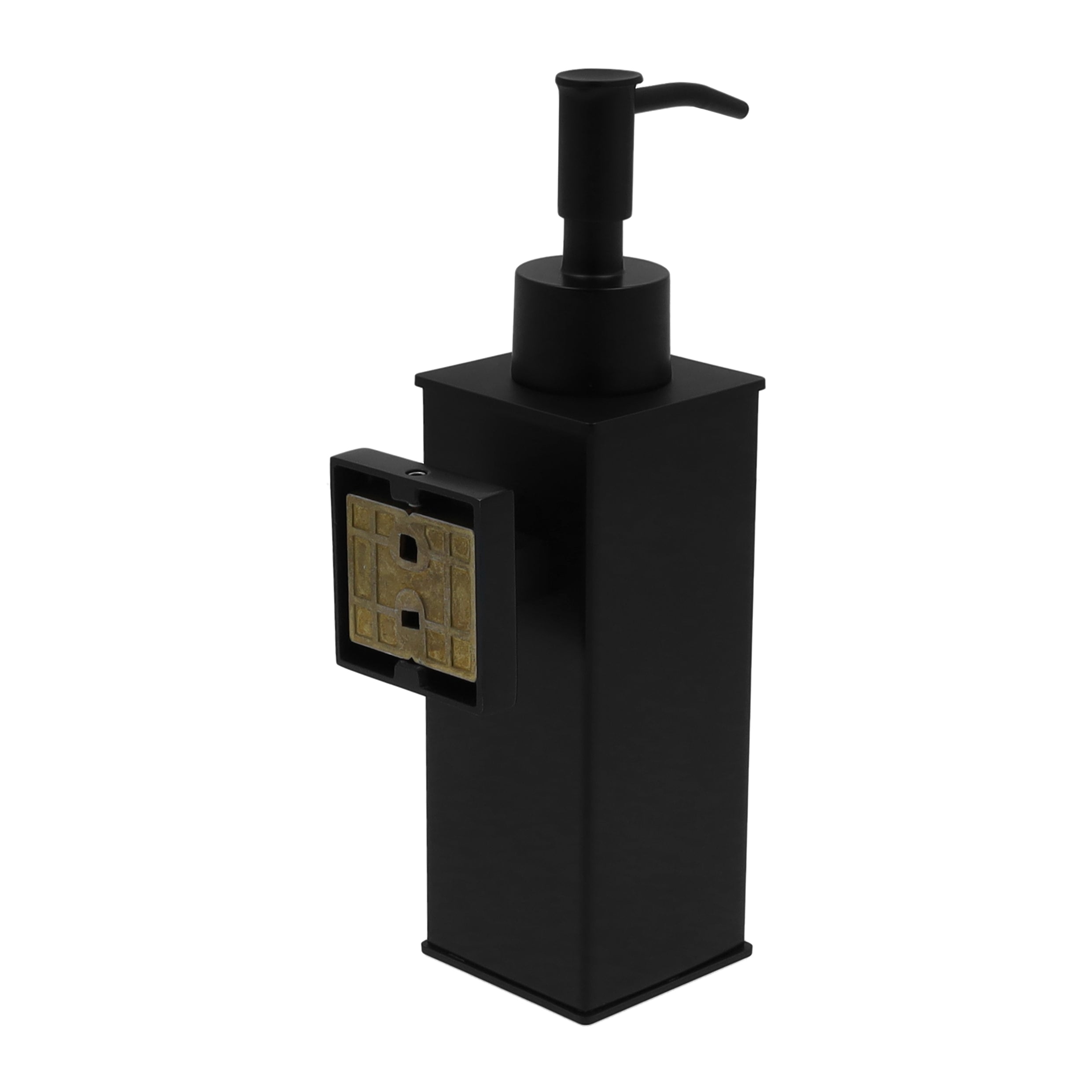 QUVIO Zeepdispenser - Wandmontage - RVS - Zwart