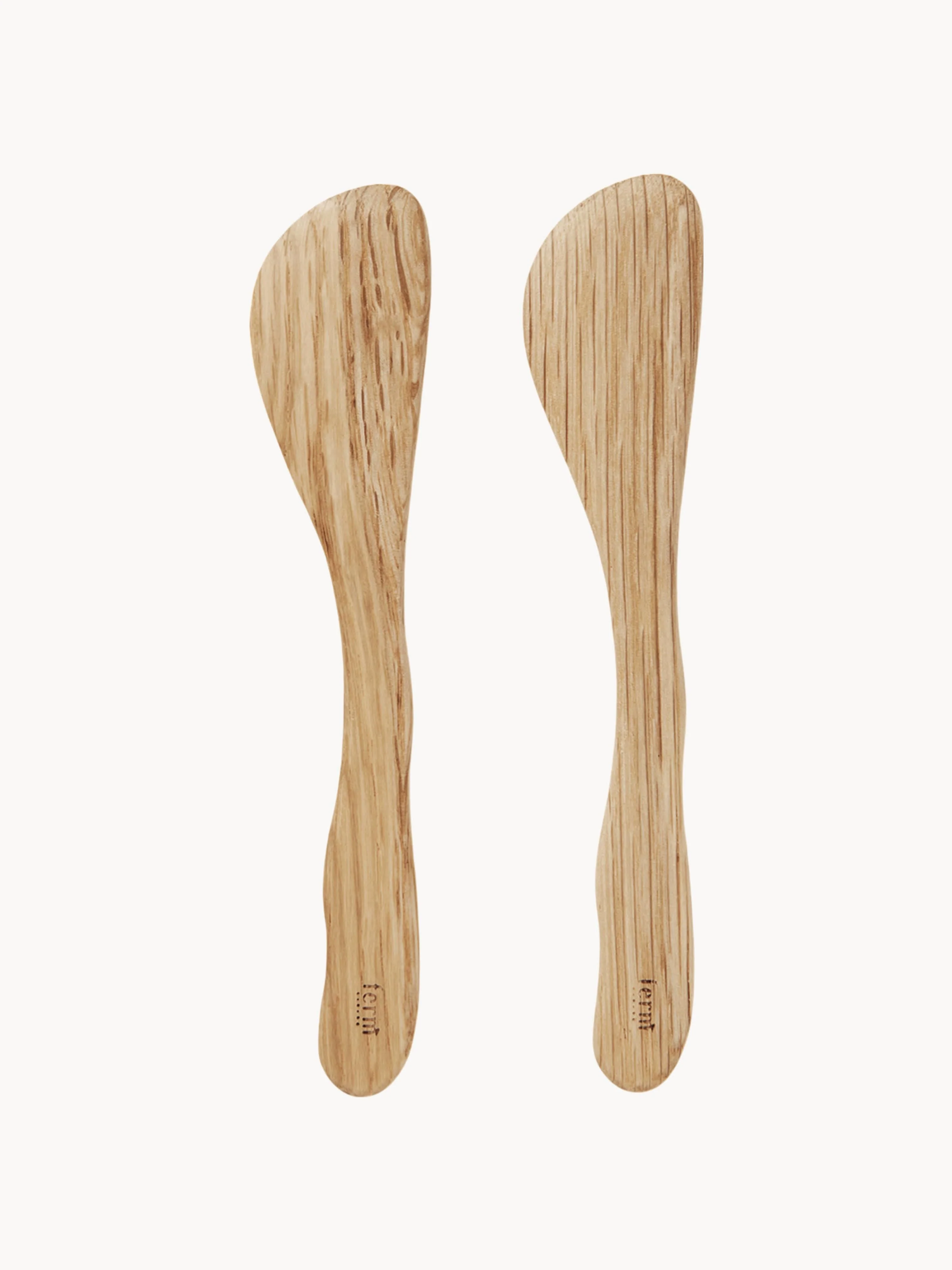 Buttermesser Cairn aus Eichenholz, 2er-Set