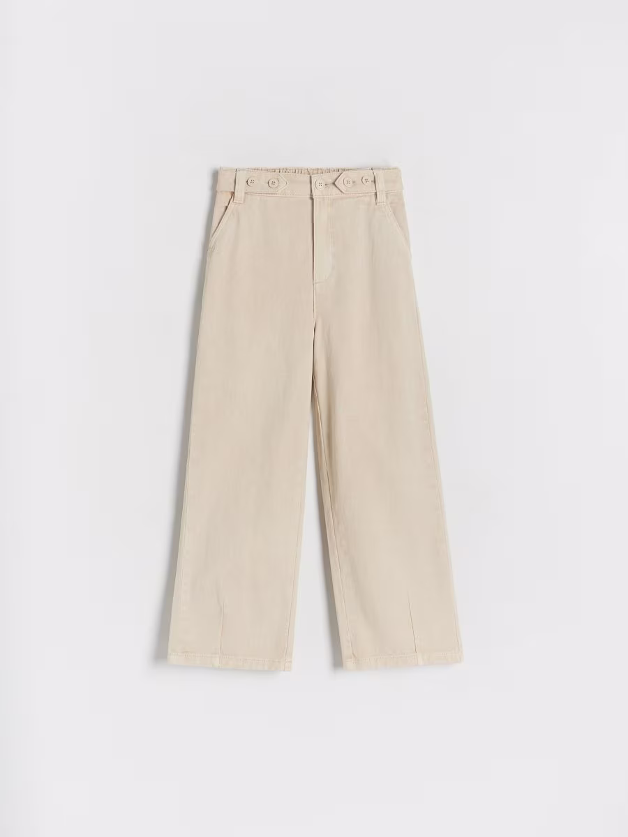 Cotton Trousers With Buttons