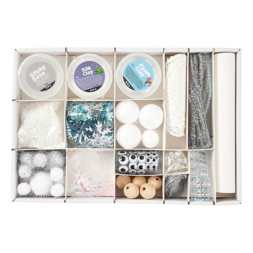 HOBBYSETT CREATIV COMPANY JUL SØLV/BLÅ