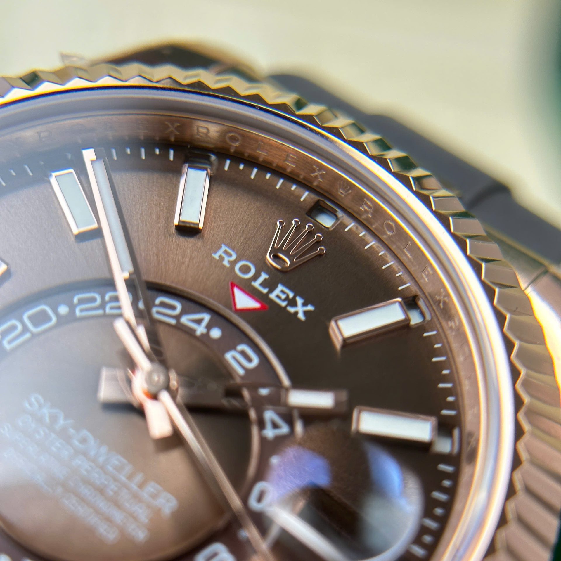 Rolex Sky-Dweller 336235 RG Plated Chocolate Dial 42mm Oysterflex Super Clone