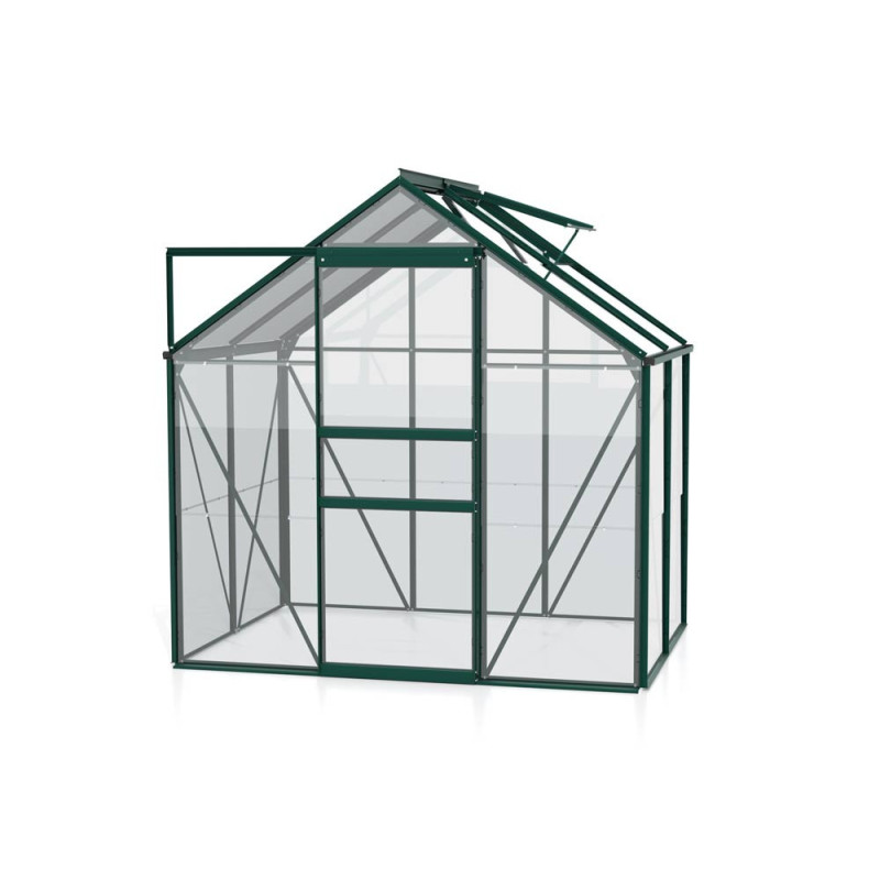 Serre en verre Venus verte 2,5 m² VITAVIA
