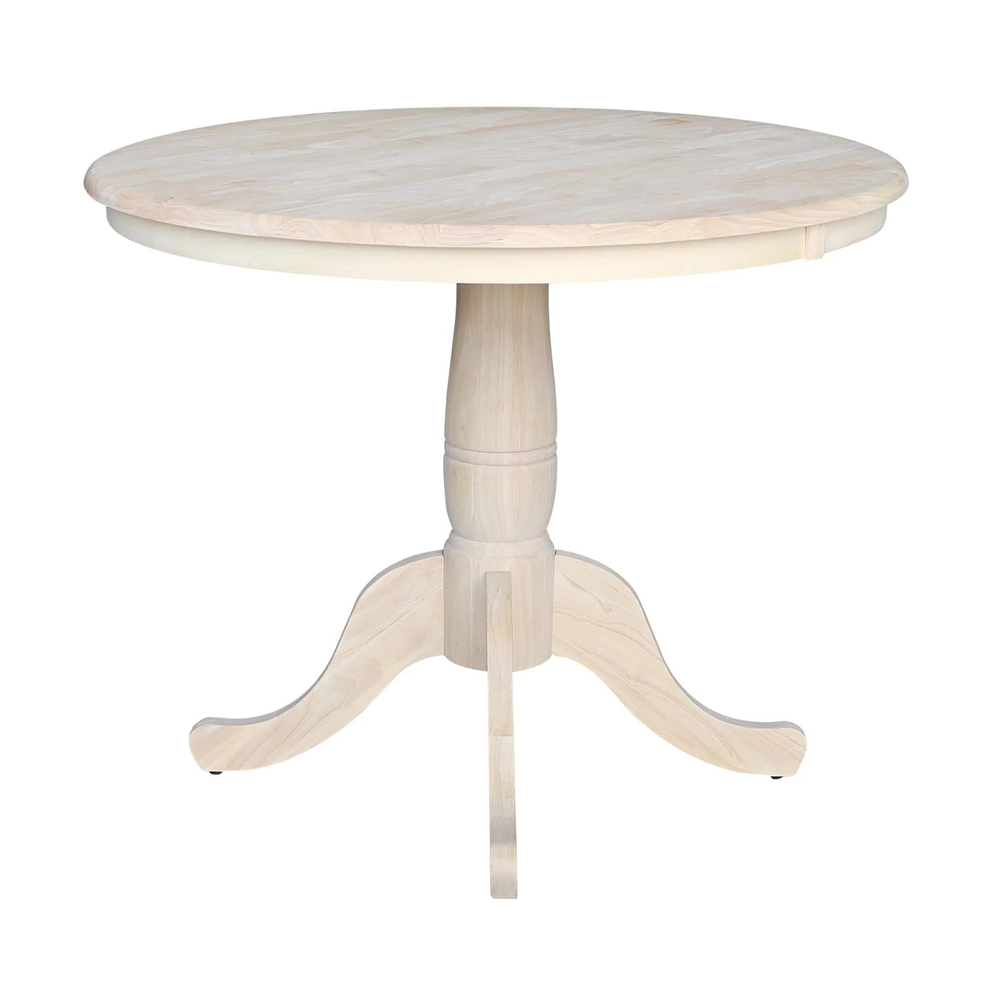 International Concepts Unfinished 30-inch High Round Pedestal Table