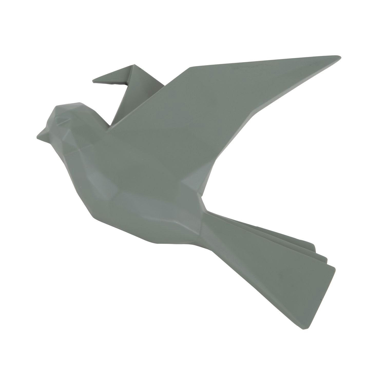 ORIGAMI - Oiseau mural mat vert