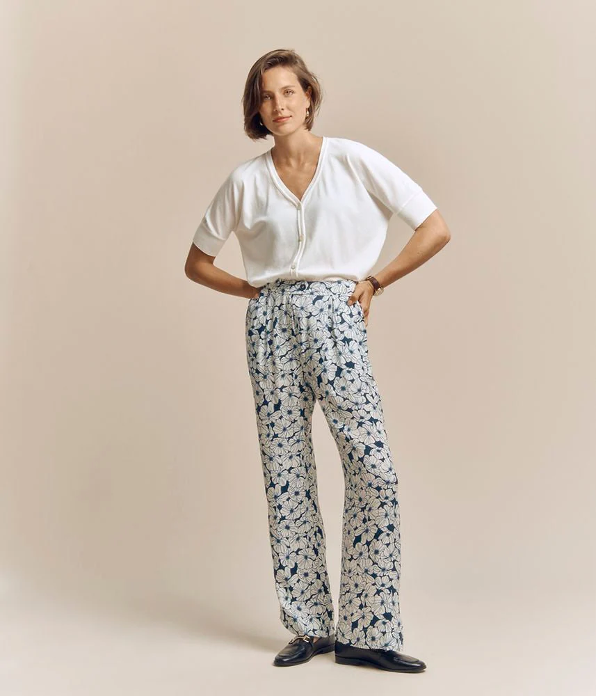 Pantalon fluide imprimé PALIFLORE/81031/635