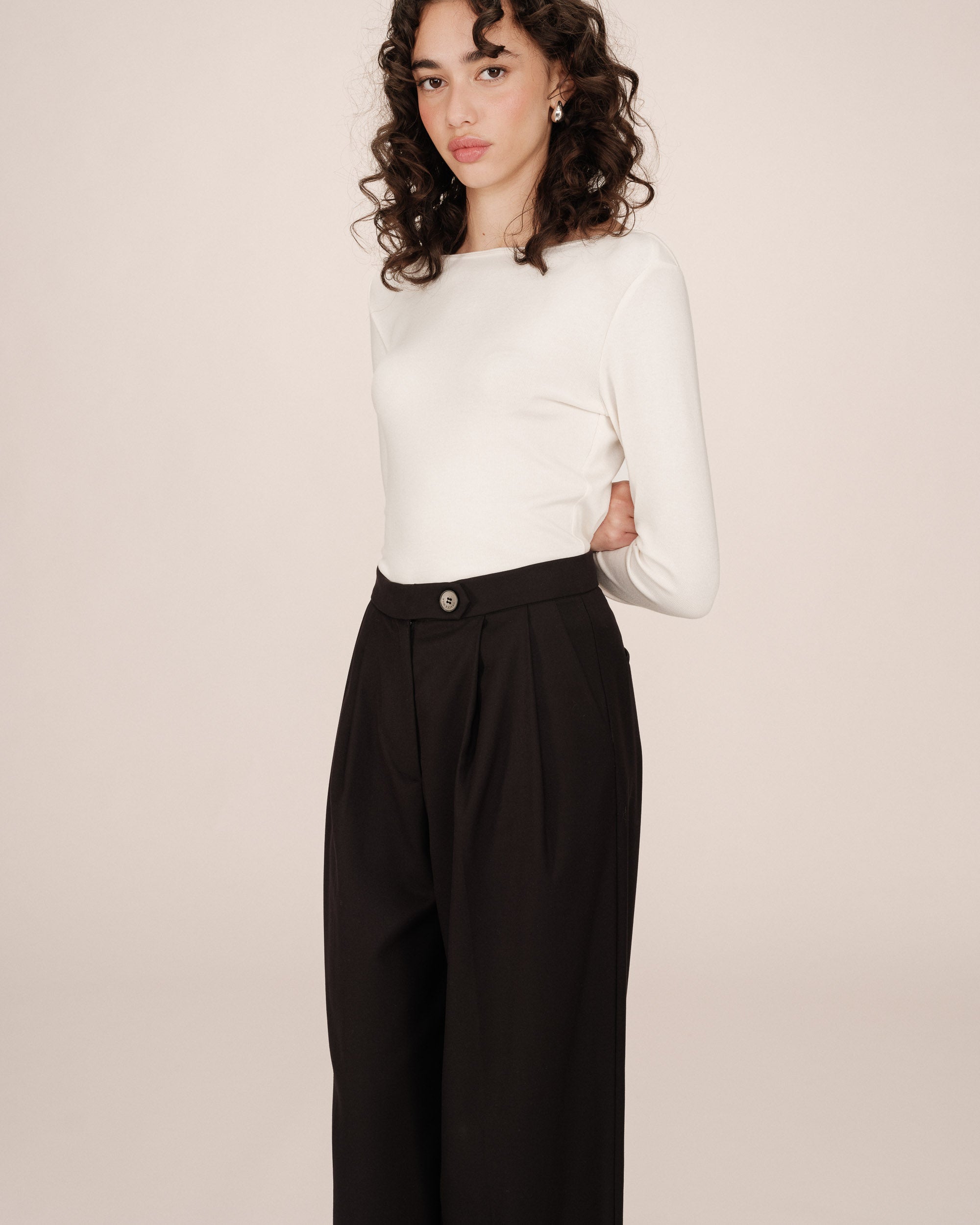 Pantalon tailleur noir Strokes