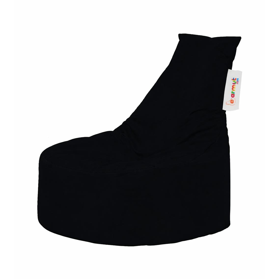 Pouf extérieur noir avec dossier ARTA