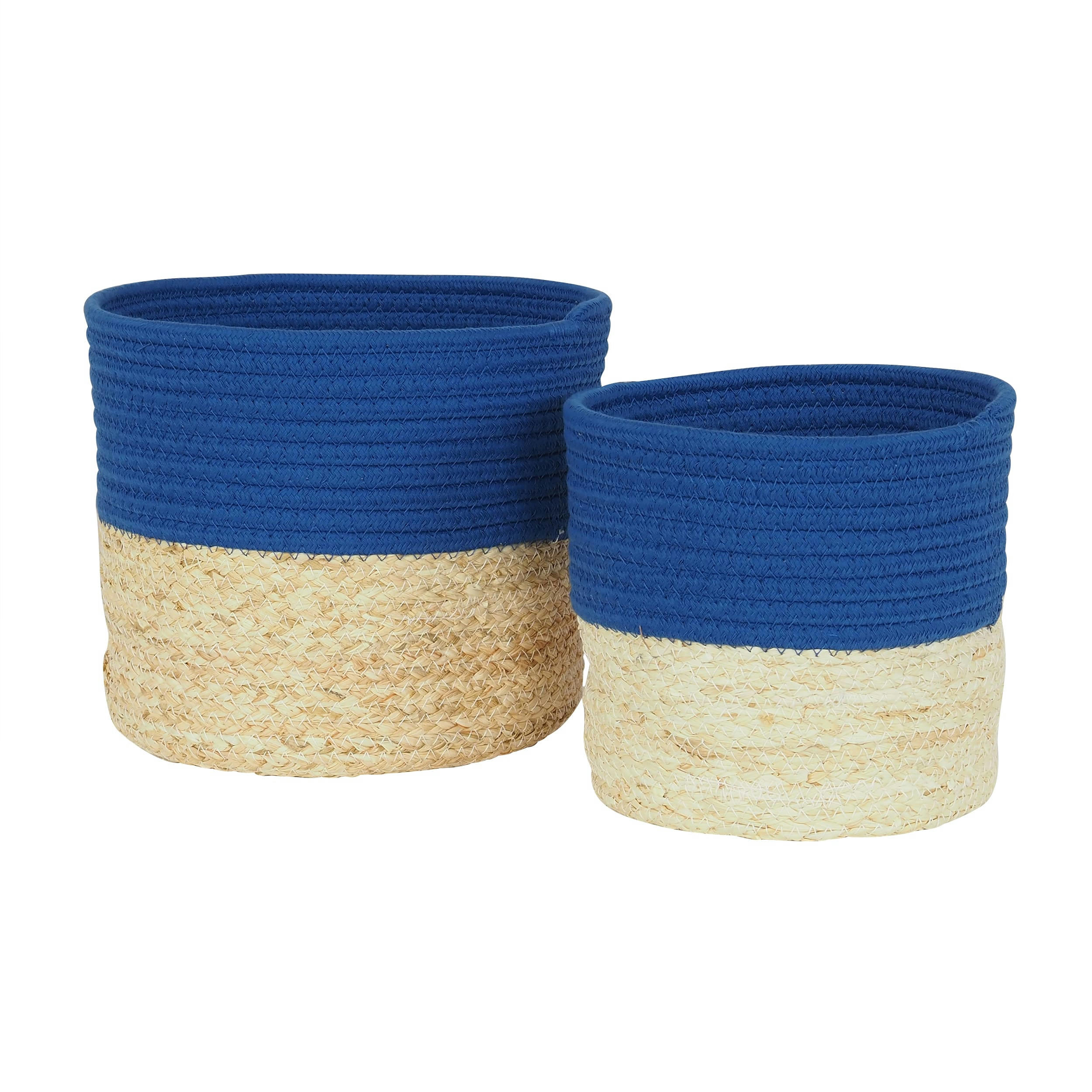 - Cache-pots lot de 2 en coton 25cm