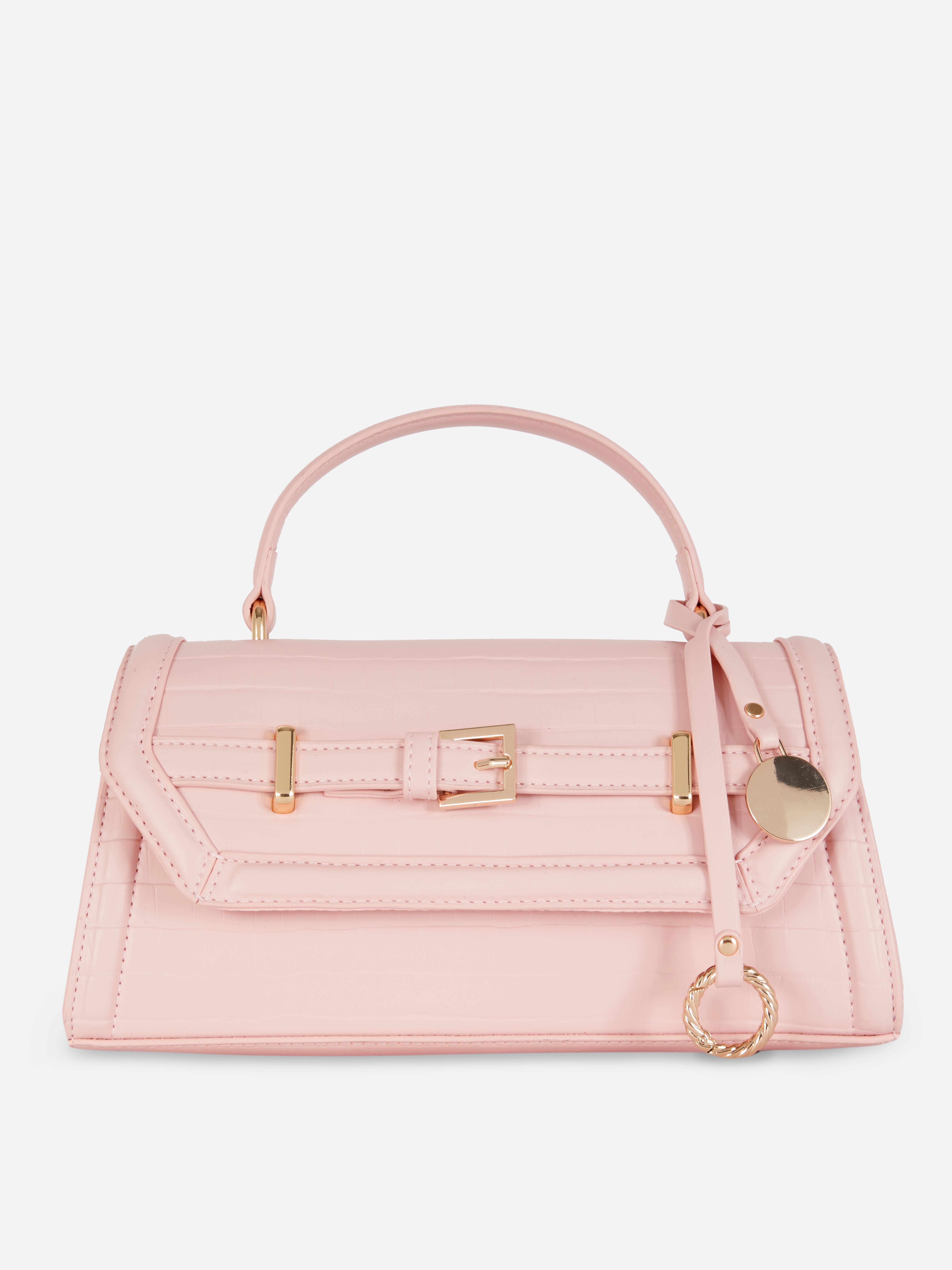 Mock Croc Belted Bag