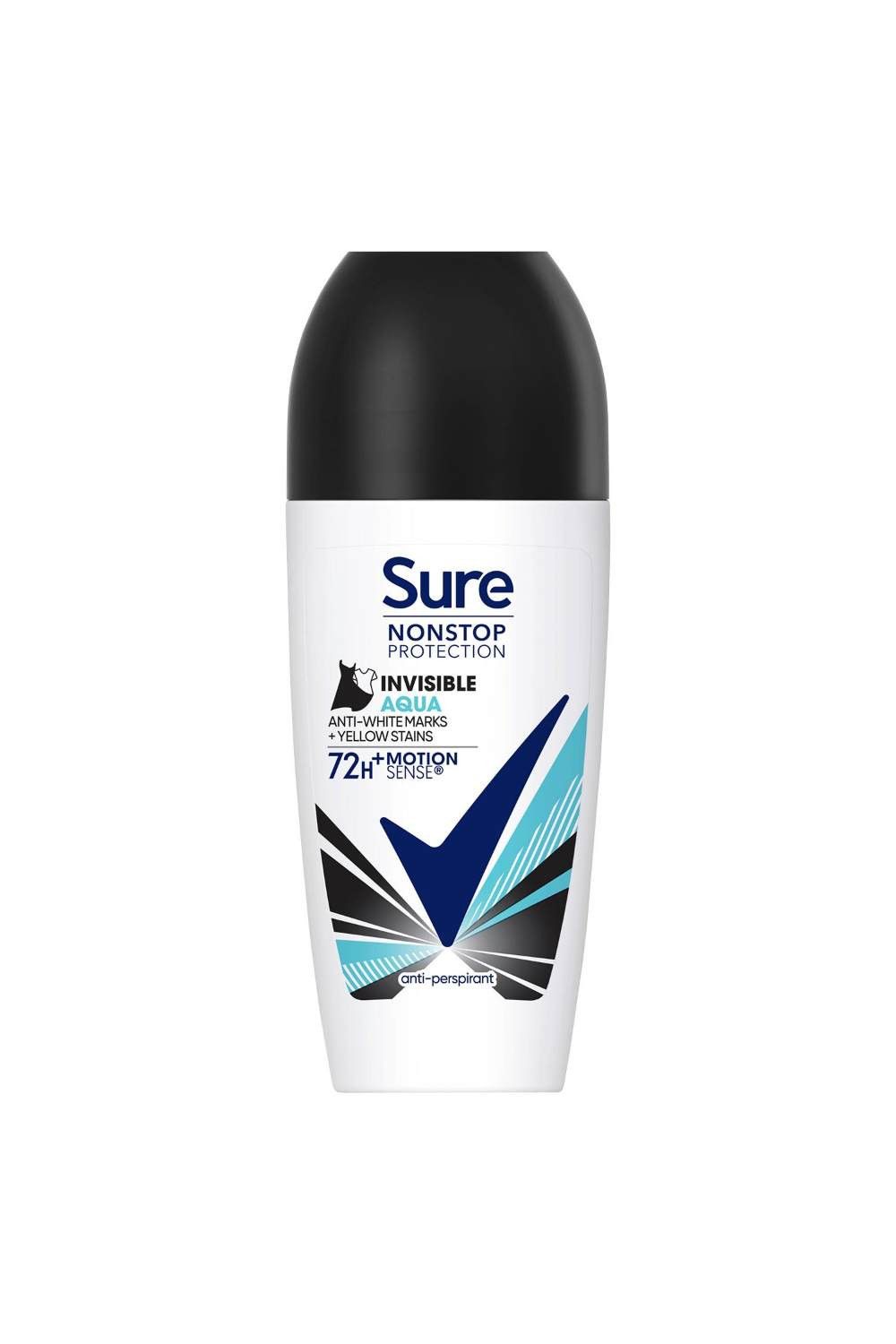 Sure Women Motion Sense 'Deodorant Roll on' 72H, Invisible Aqua, 6x50ml