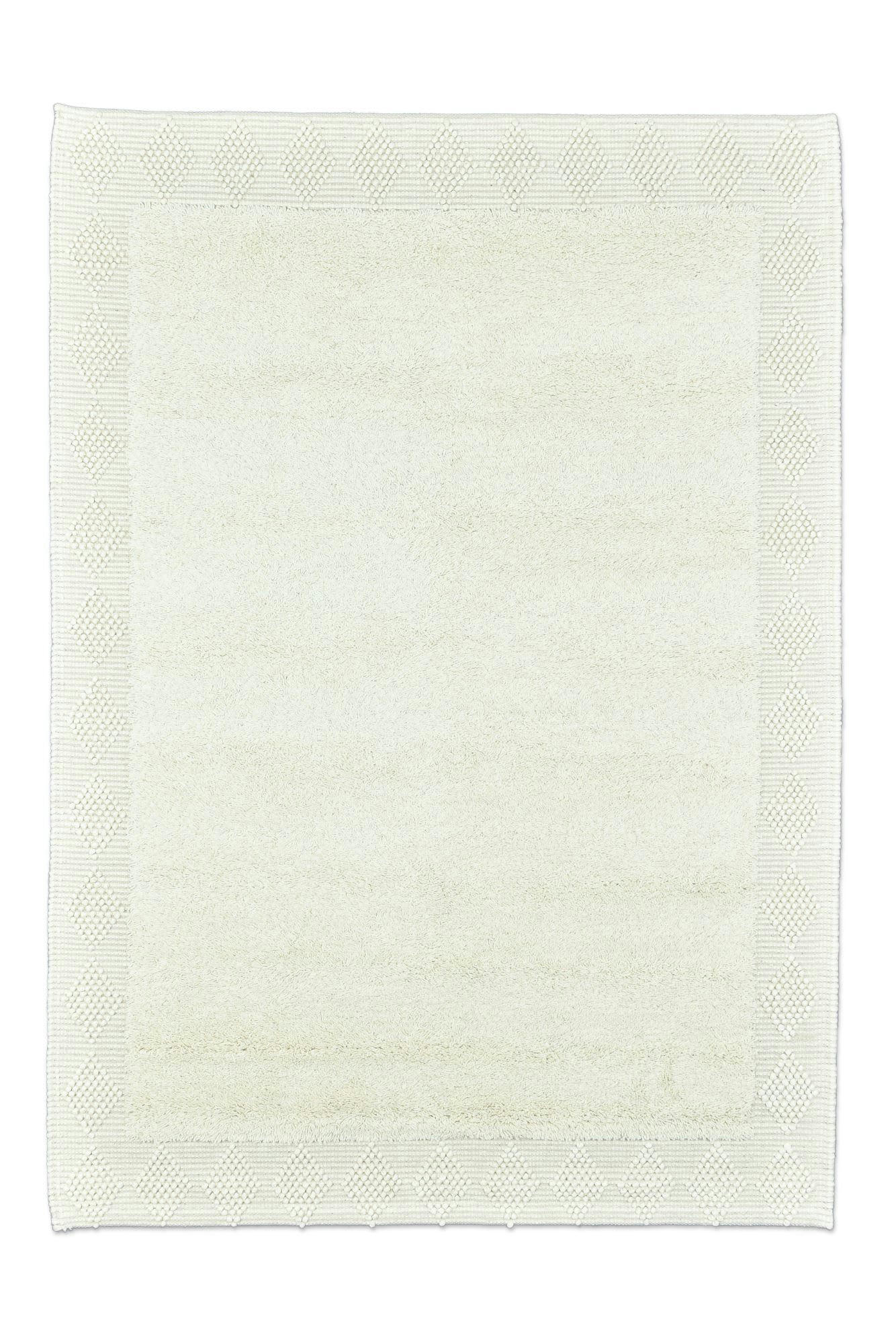 BERGEN - Tapis scandinave tissé main en laine - naturel 170x240 cm