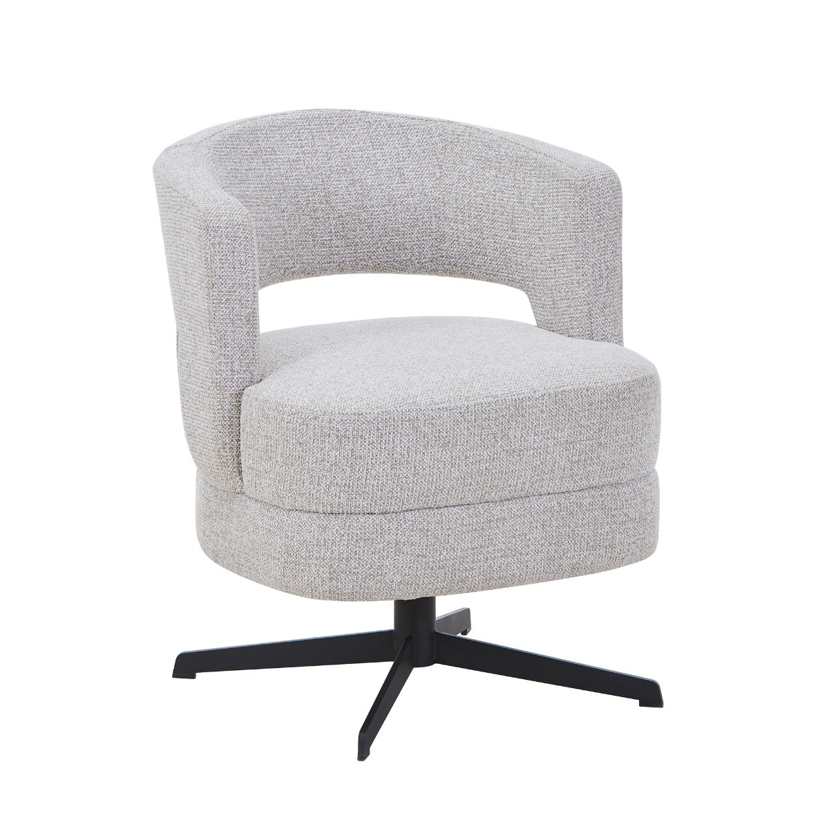 DÉJA Living Eetkamerstoel Lave - Taupe - Draaibaar - Set van 2