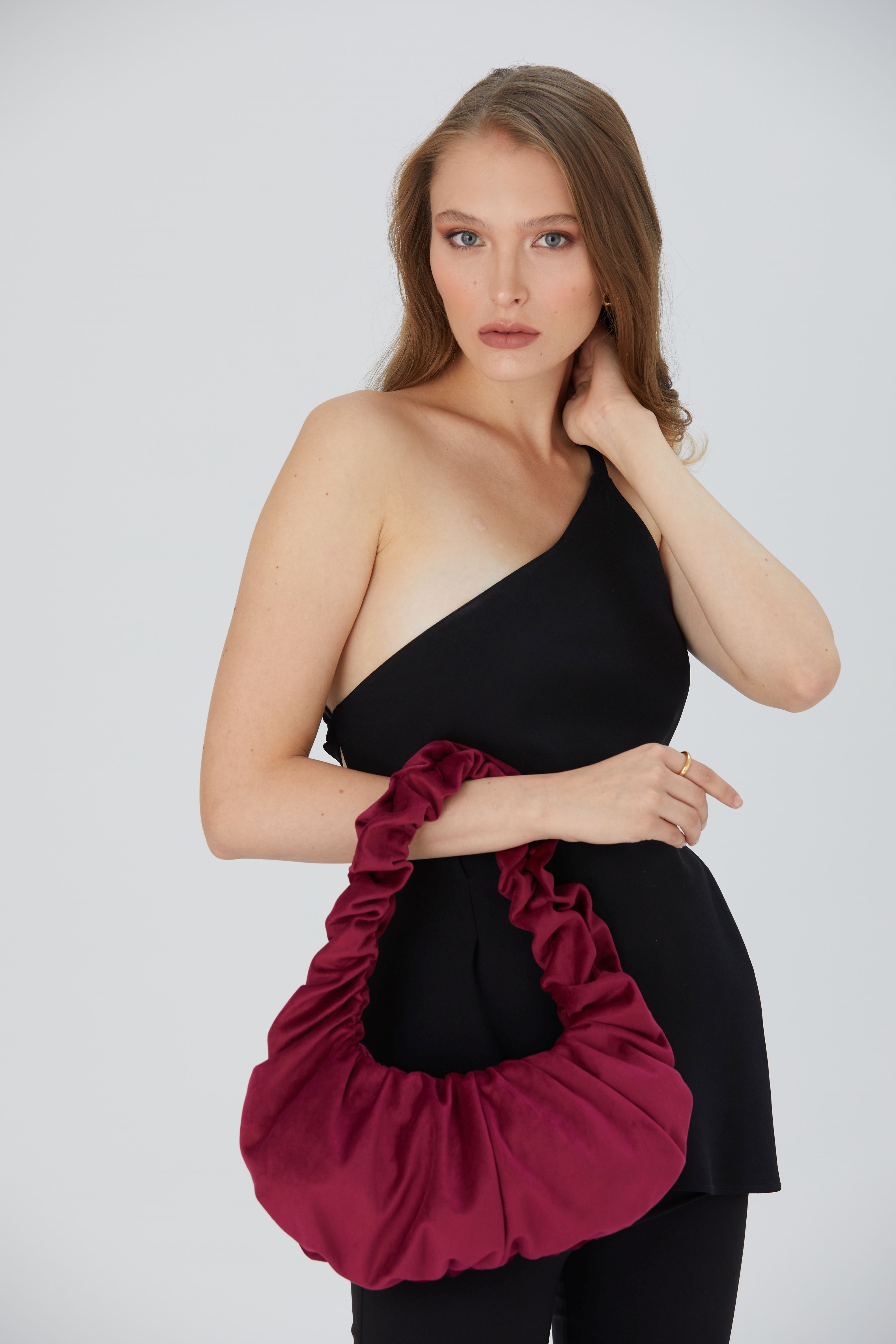 Belissh Pleated Shoulder Bag