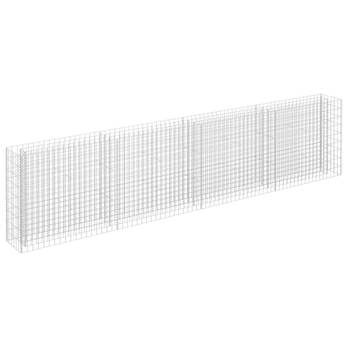 NNEVL Gabion Raised Bed Galvanised Steel 360x30x90 cm
