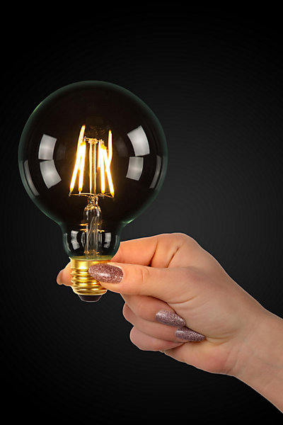 Lucide G80 Class A - Ampoule filament - 8 cm - LED - E27 - 1x7W 2700K - Transparent