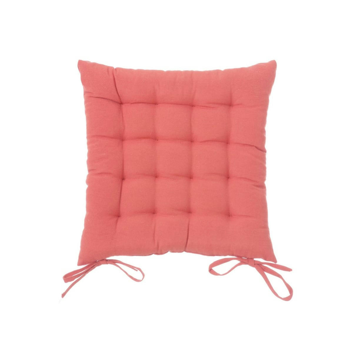 - Coussin de chaise carré rose - 40x40x7cm