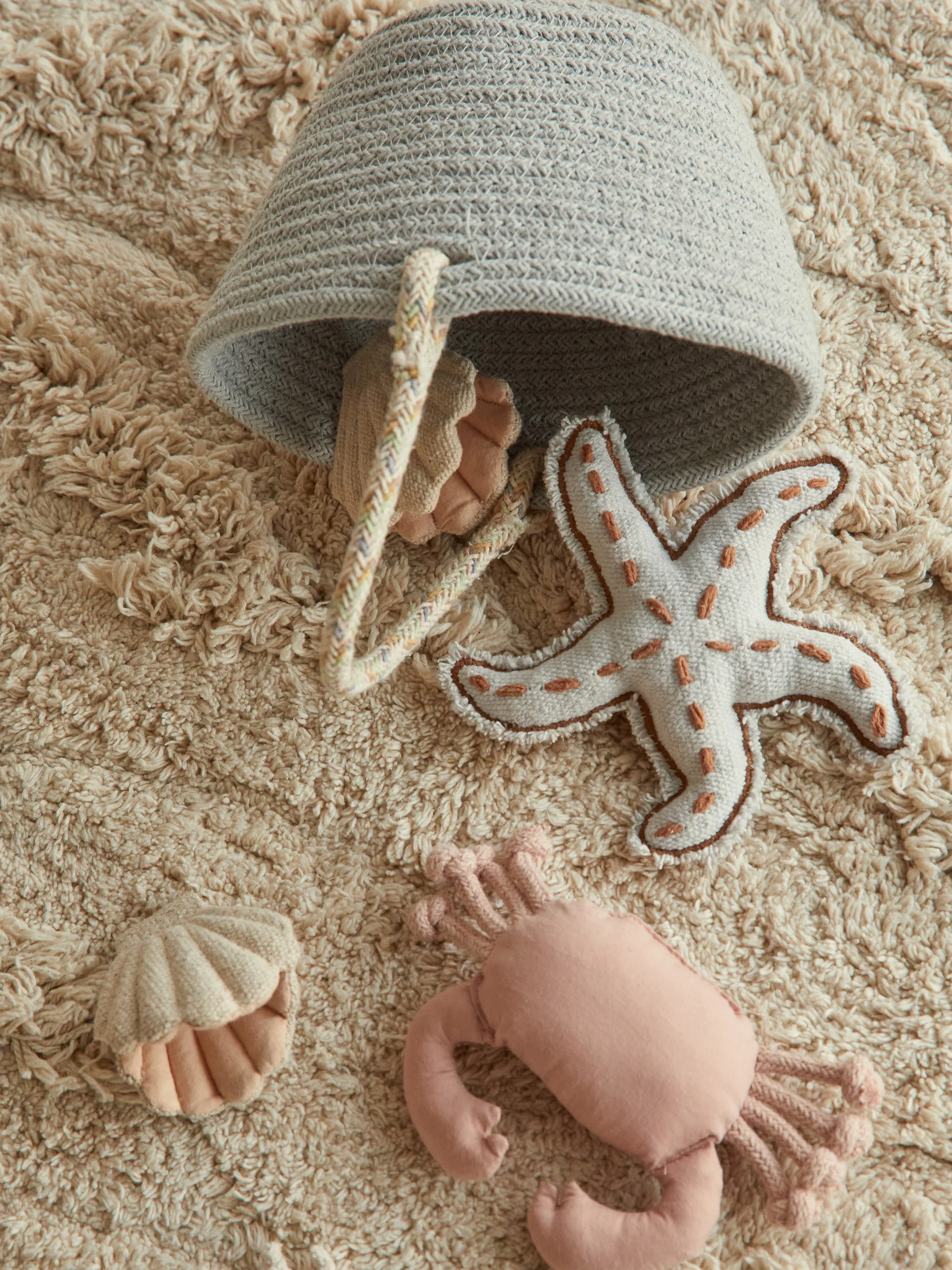 Runder Kinderteppich Island, waschbar