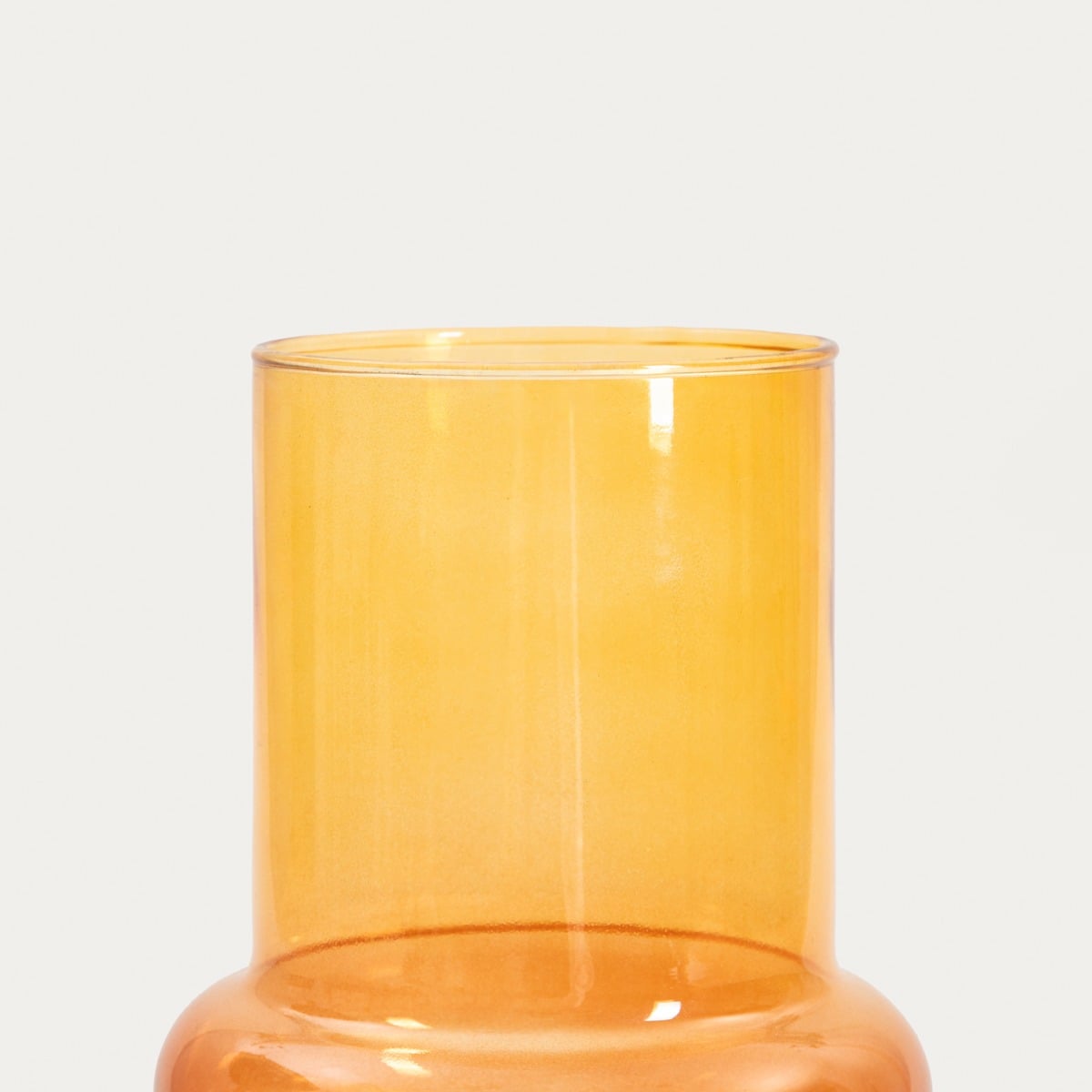 Wazon CIRCLE szklany miodowe ombre 11x26 cm