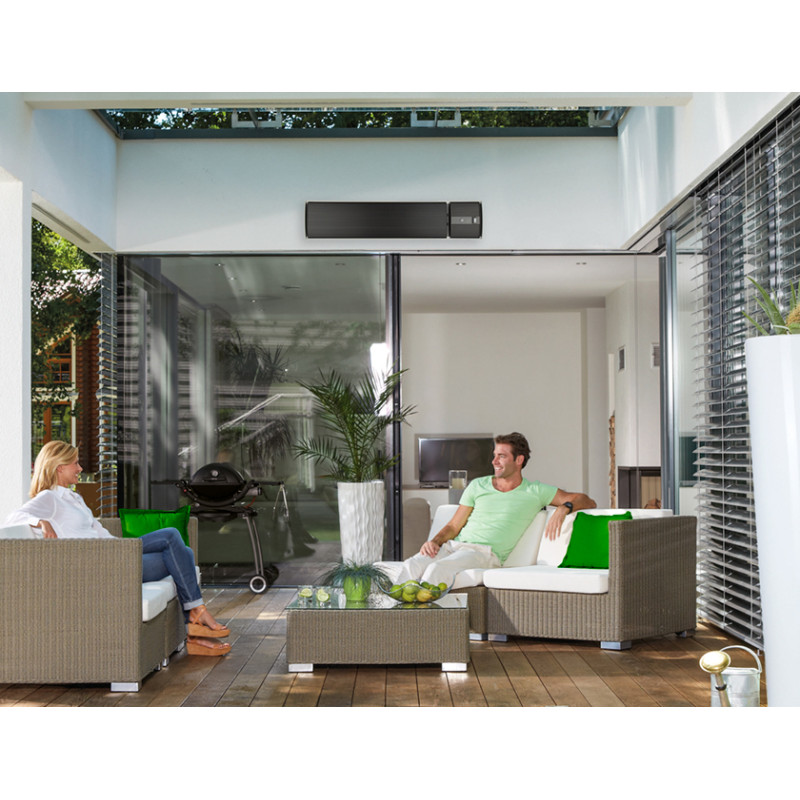 Chauffage de terrasse électrique Hermes 1500 W PRACTO GARDEN