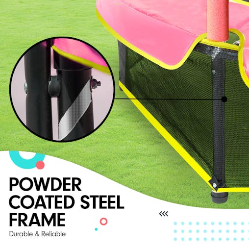 NNEDPE Kahuna Mini 4.5ft Trampoline Blue Pink