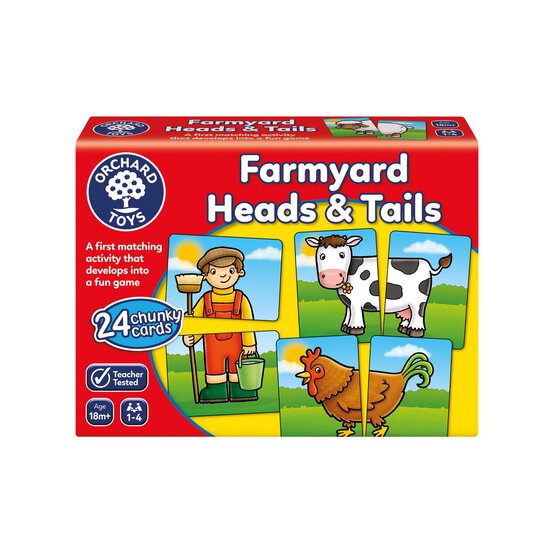 Orchard Toys Farmyard Heads and Tails Game
