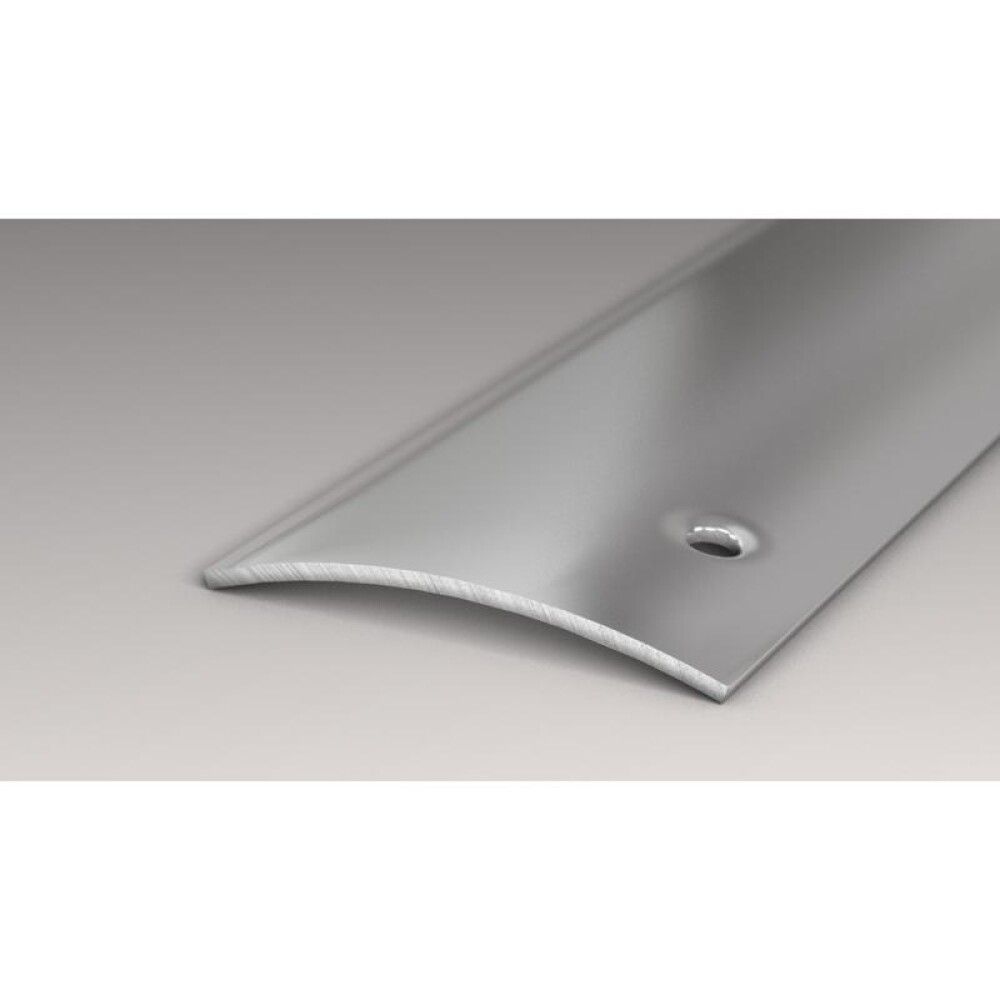 OVERGANGSPROFIL LOGOCLIC STÅL BLANK MED SKRUEHULL 2000X40X4MM