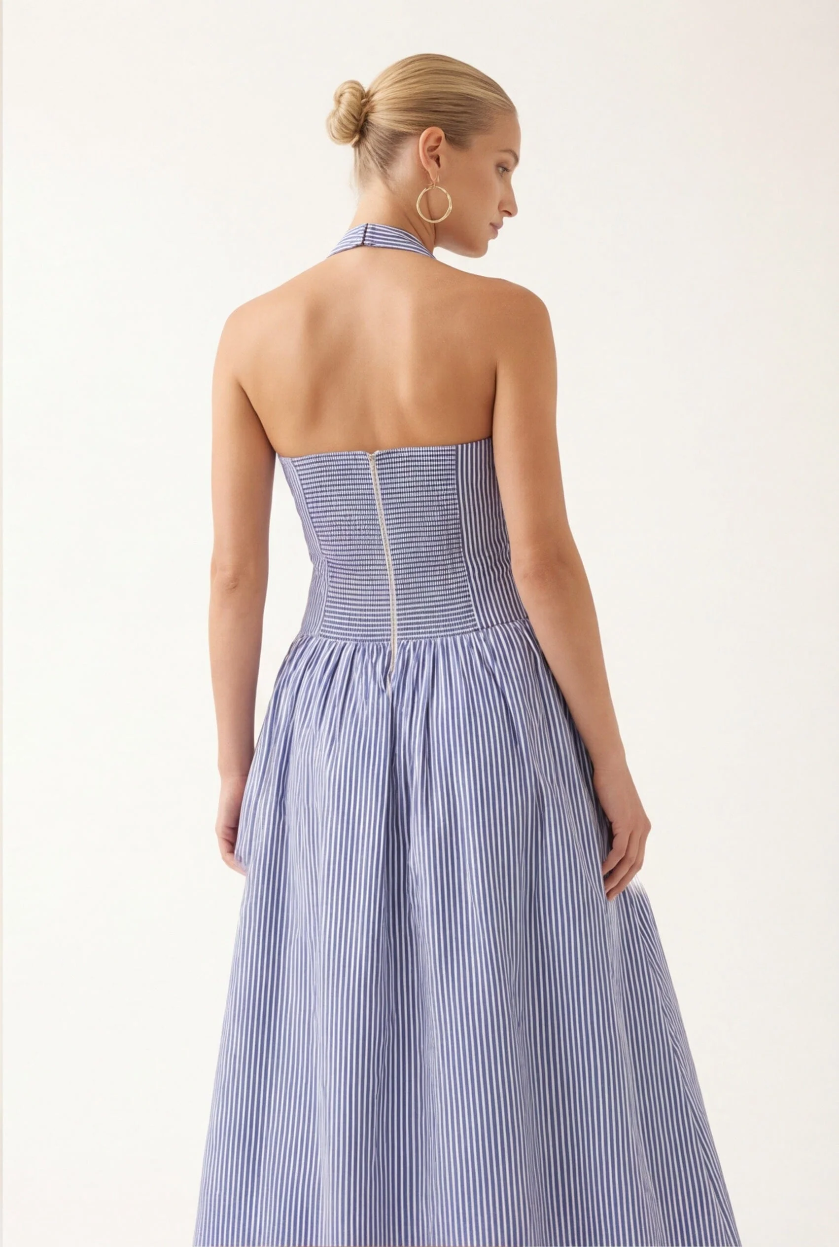 ROBE DOS NU - CYRENE - CIEL