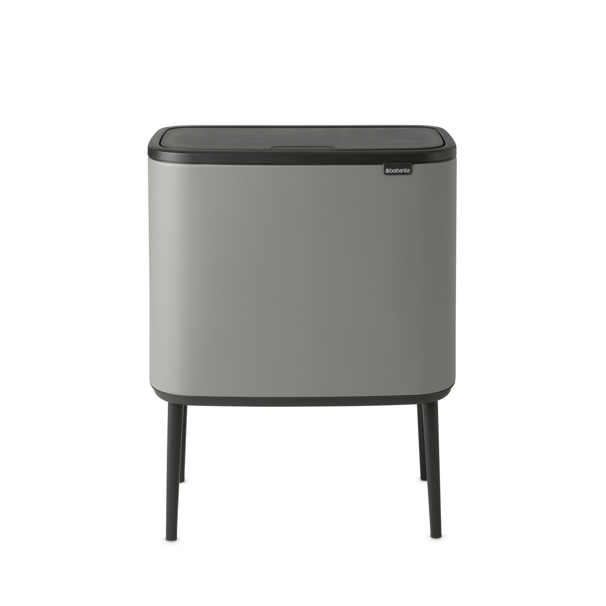 Brabantia Bo Touch Bin, met 3 binnenemmers, 3 x 11 liter - Mineral Concrete Grey