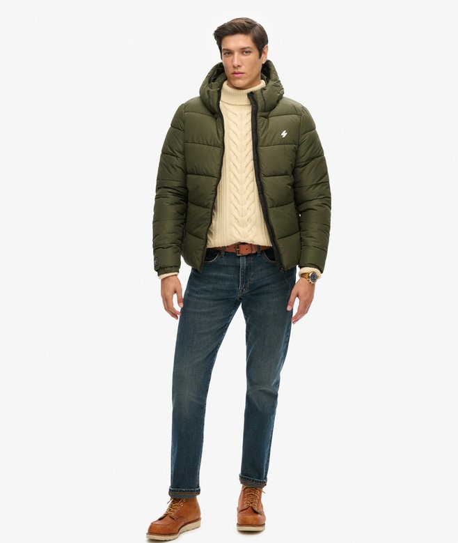 Sports Puffer Hooded Jacket