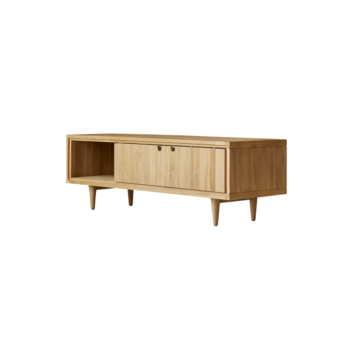 Tikamoon Massief teakhouten tv-meubel 140 cm - Naturel