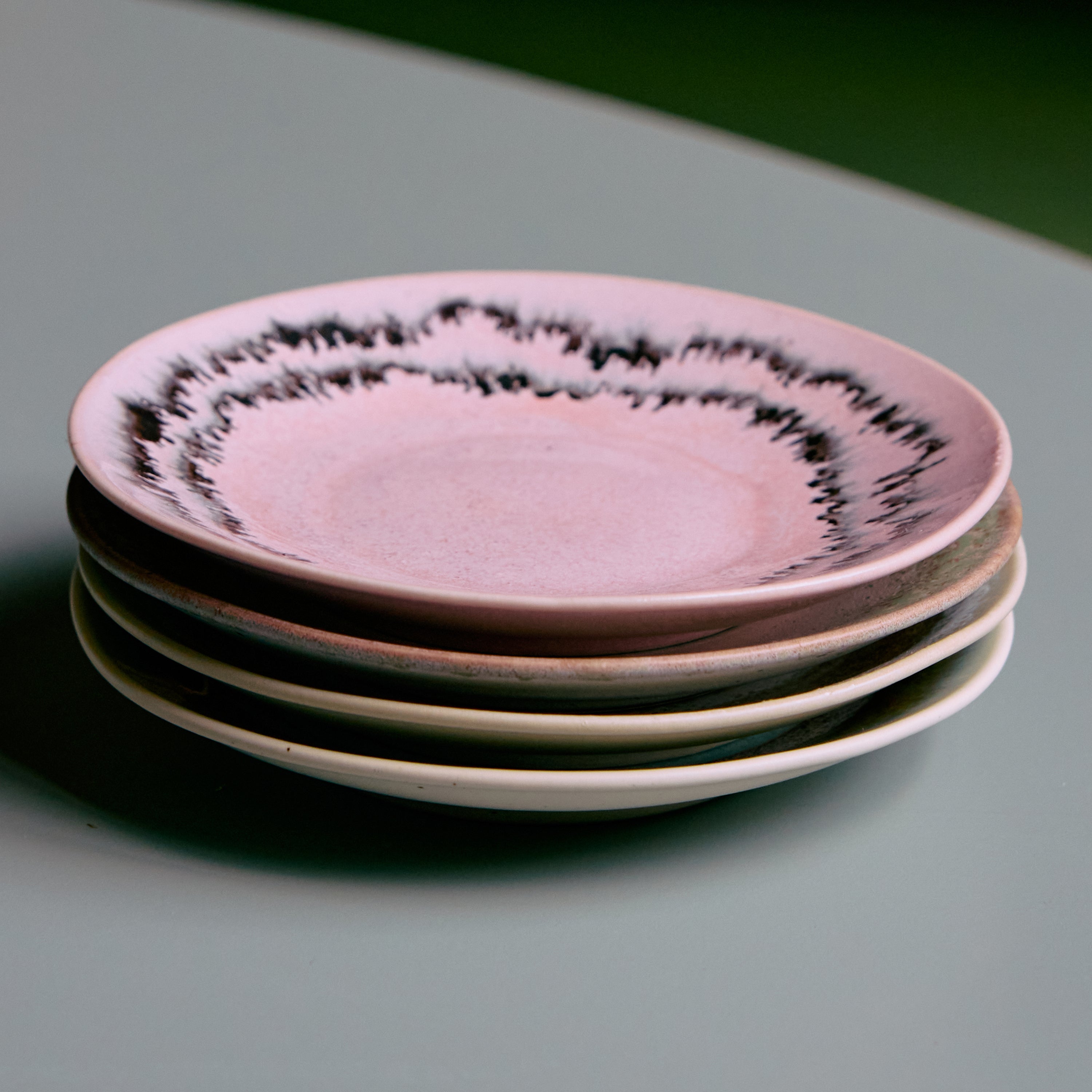 HKliving 70's Ceramics Schotels - Set van 4 - Doodle