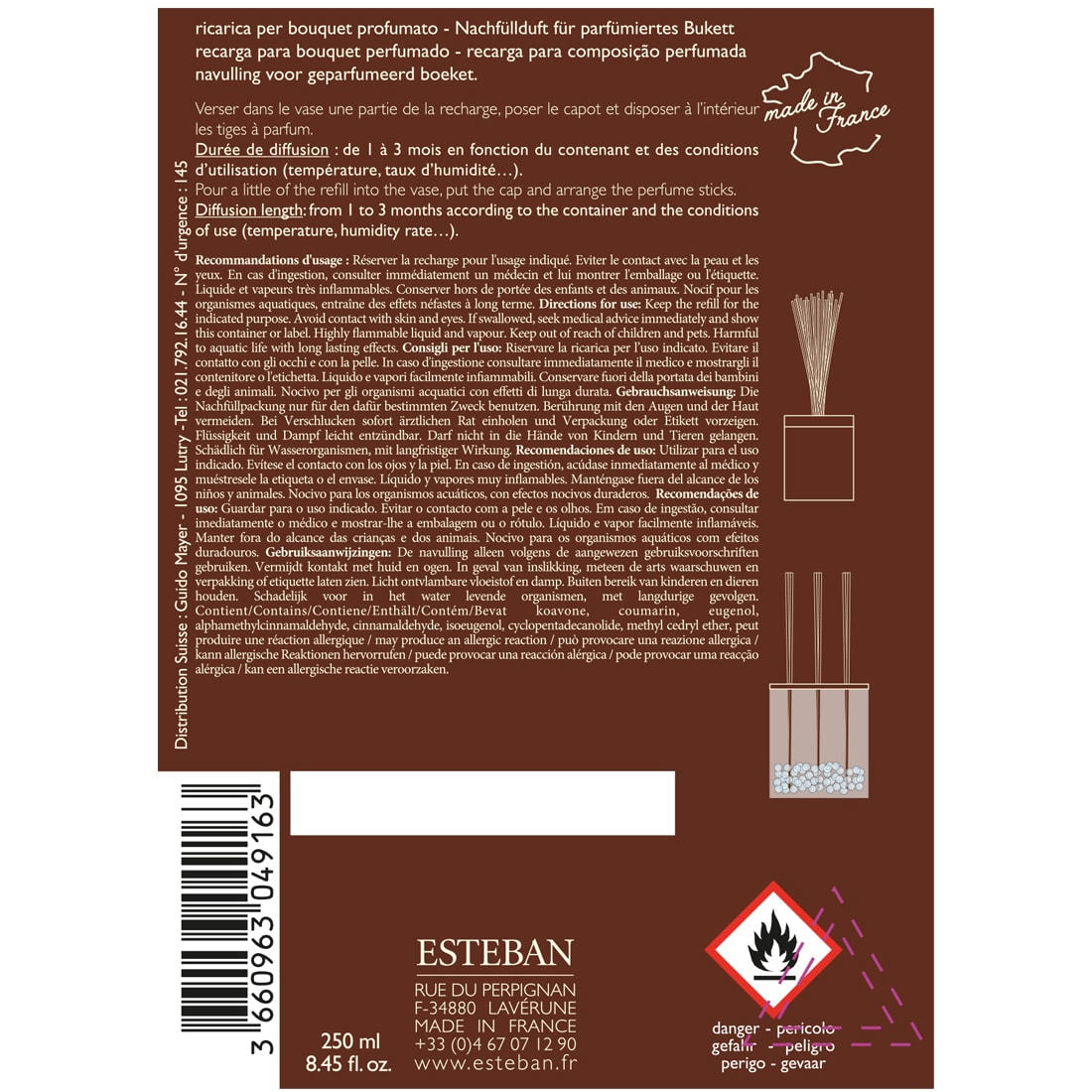 TECK & TONKA - Recharge bouquet 250ml