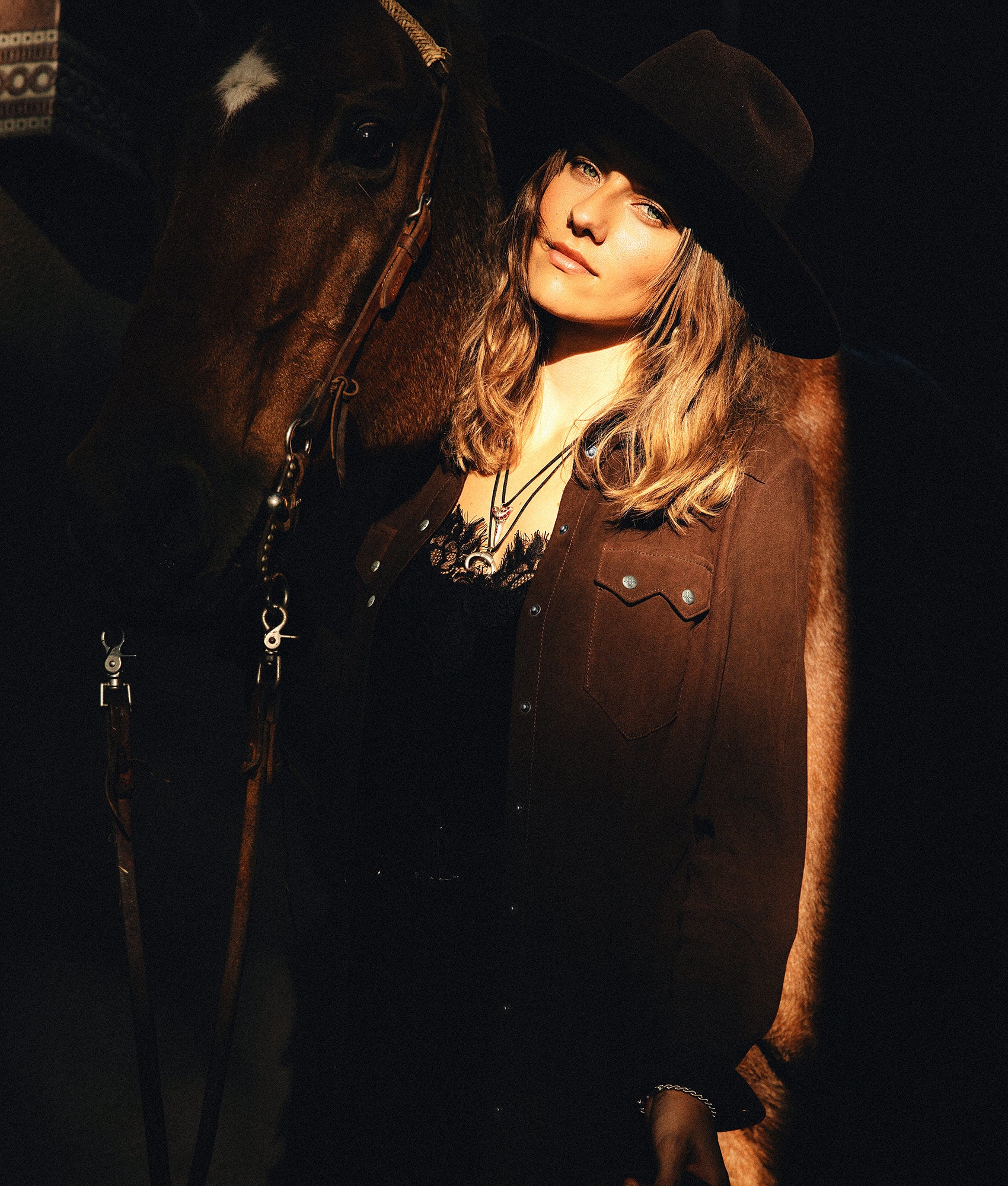 Delilah Suede Duster - Chocolate