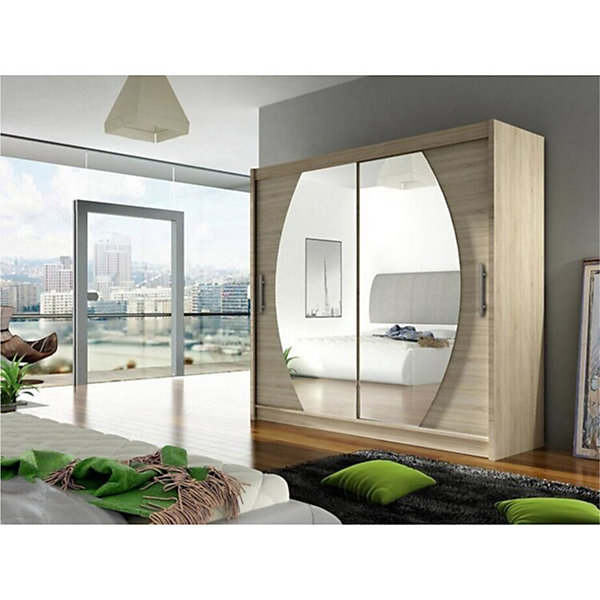 Armoire Closico Pallor IV, Nombre d'étagères: 5, 215x180x58cm