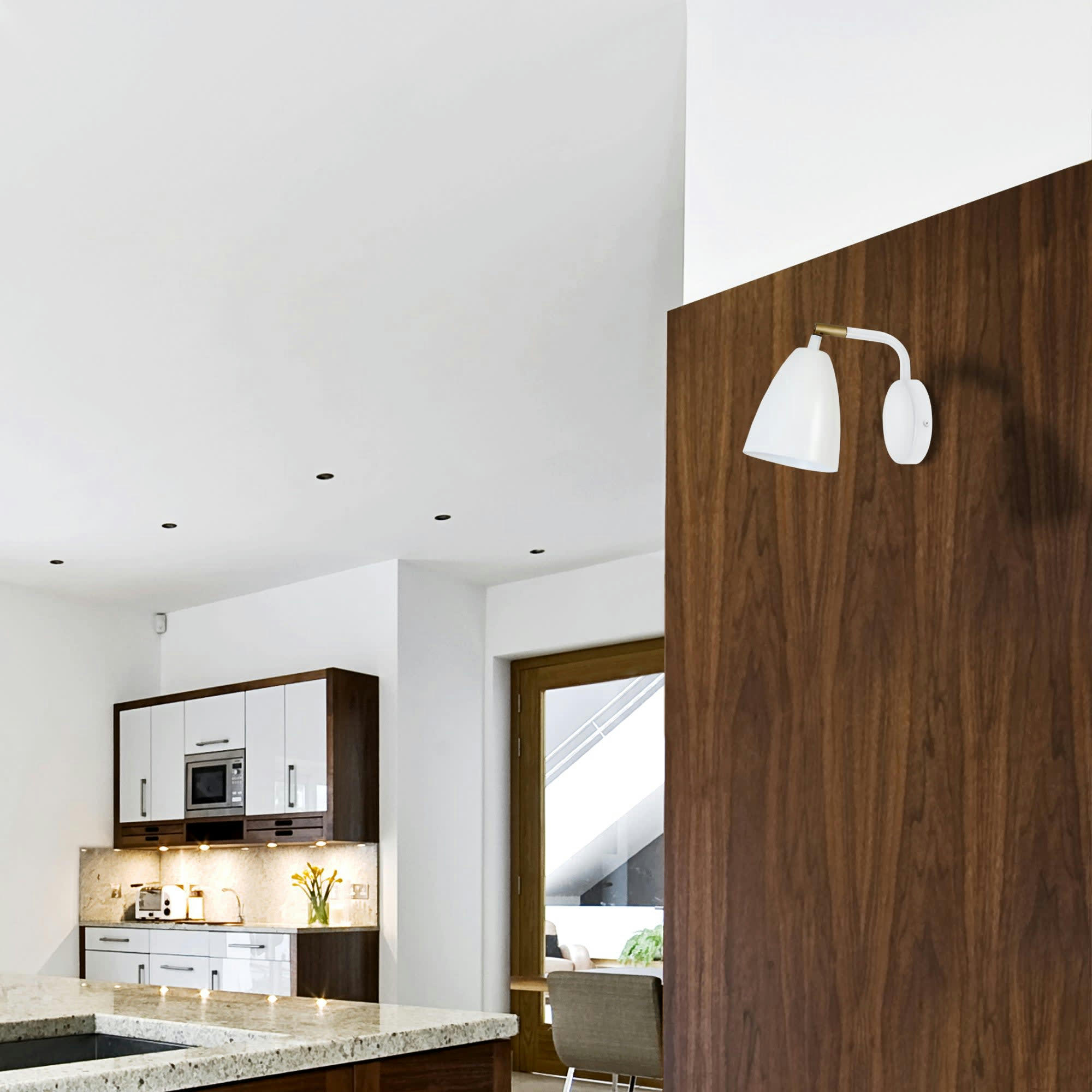 OLOF - Applique métal blanc d'ivoire