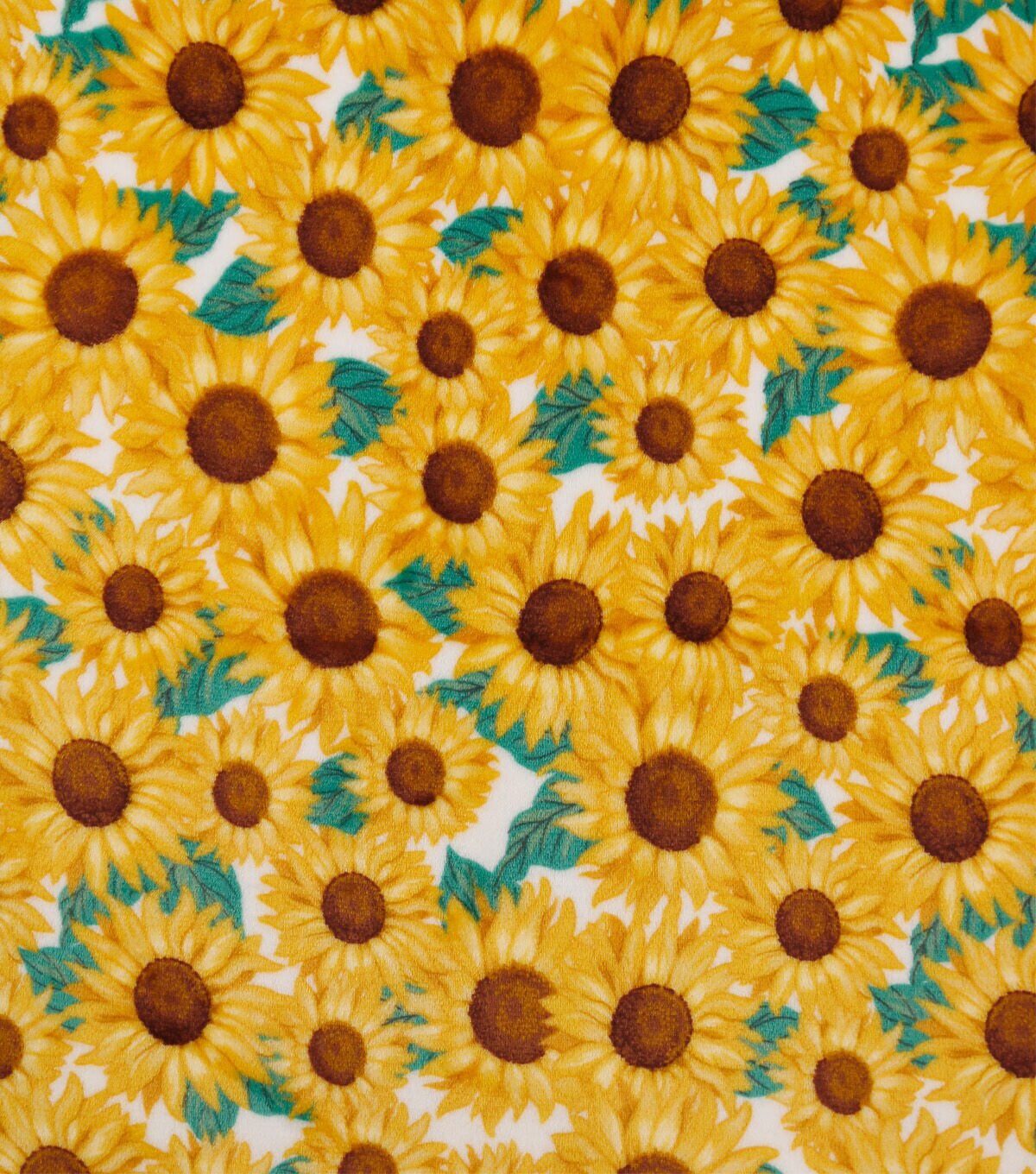 Sew Lush Sunflowers Fleece Fabric