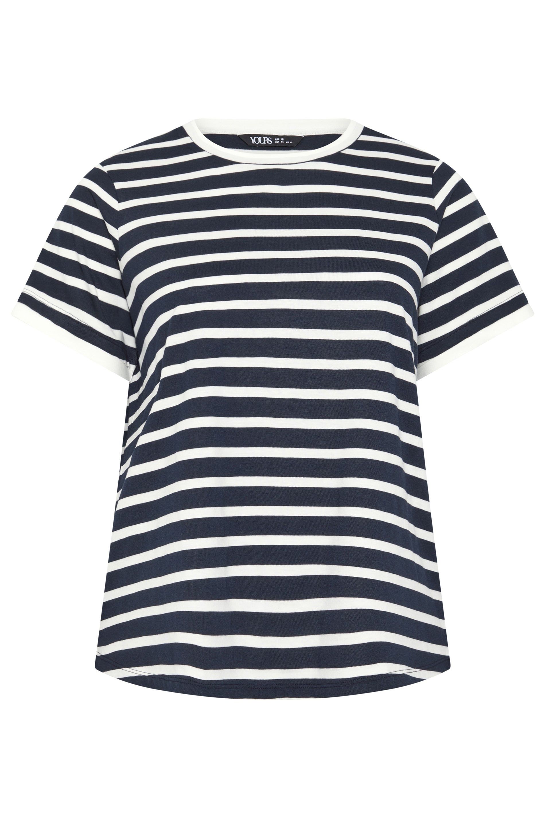 Yours Stripe Ringer T-Shirt
