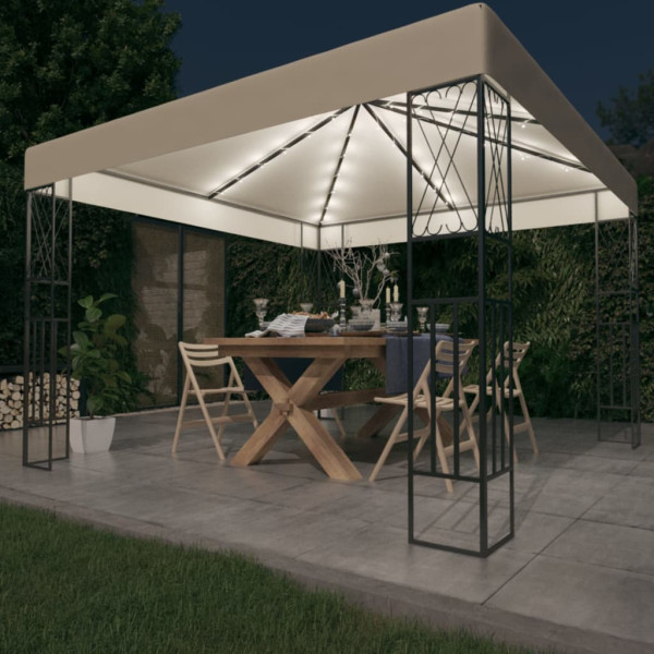 Altana Kremowy 3 x 3 m Tkanina vidaXL