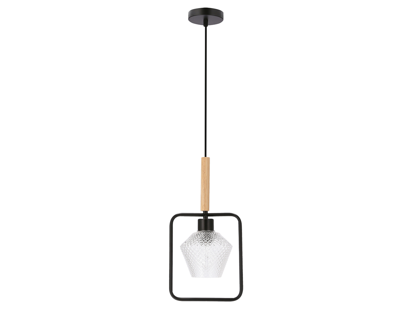 Lampa wisząca Niko metalowa czarna