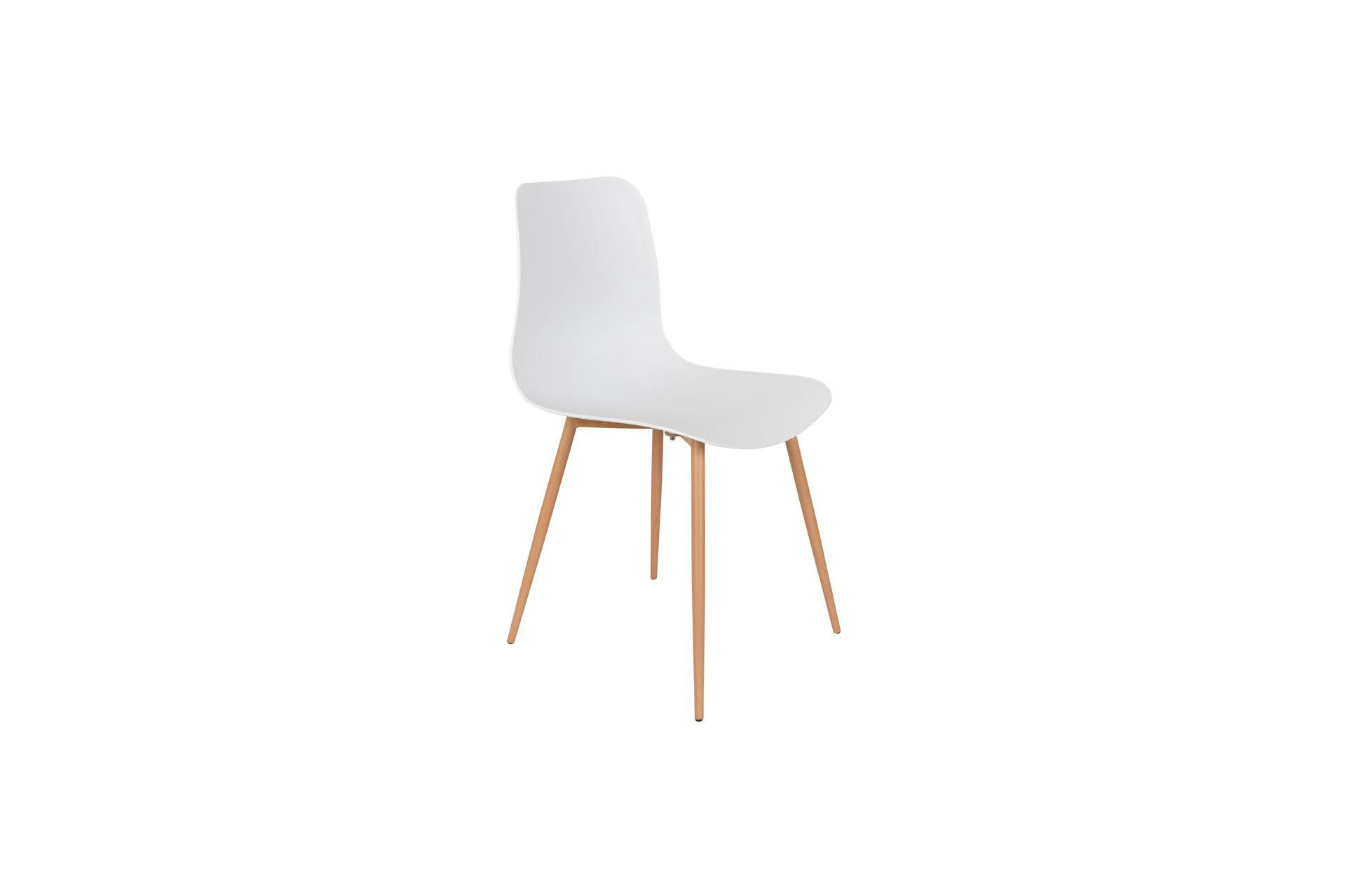 LEON - Chaise en polypropylène blanc
