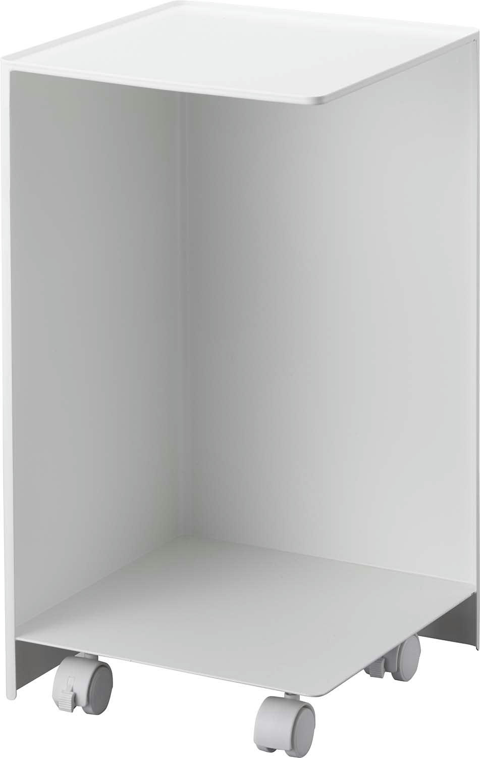 - Rangement pour toilettes sur roulettes caster blanc