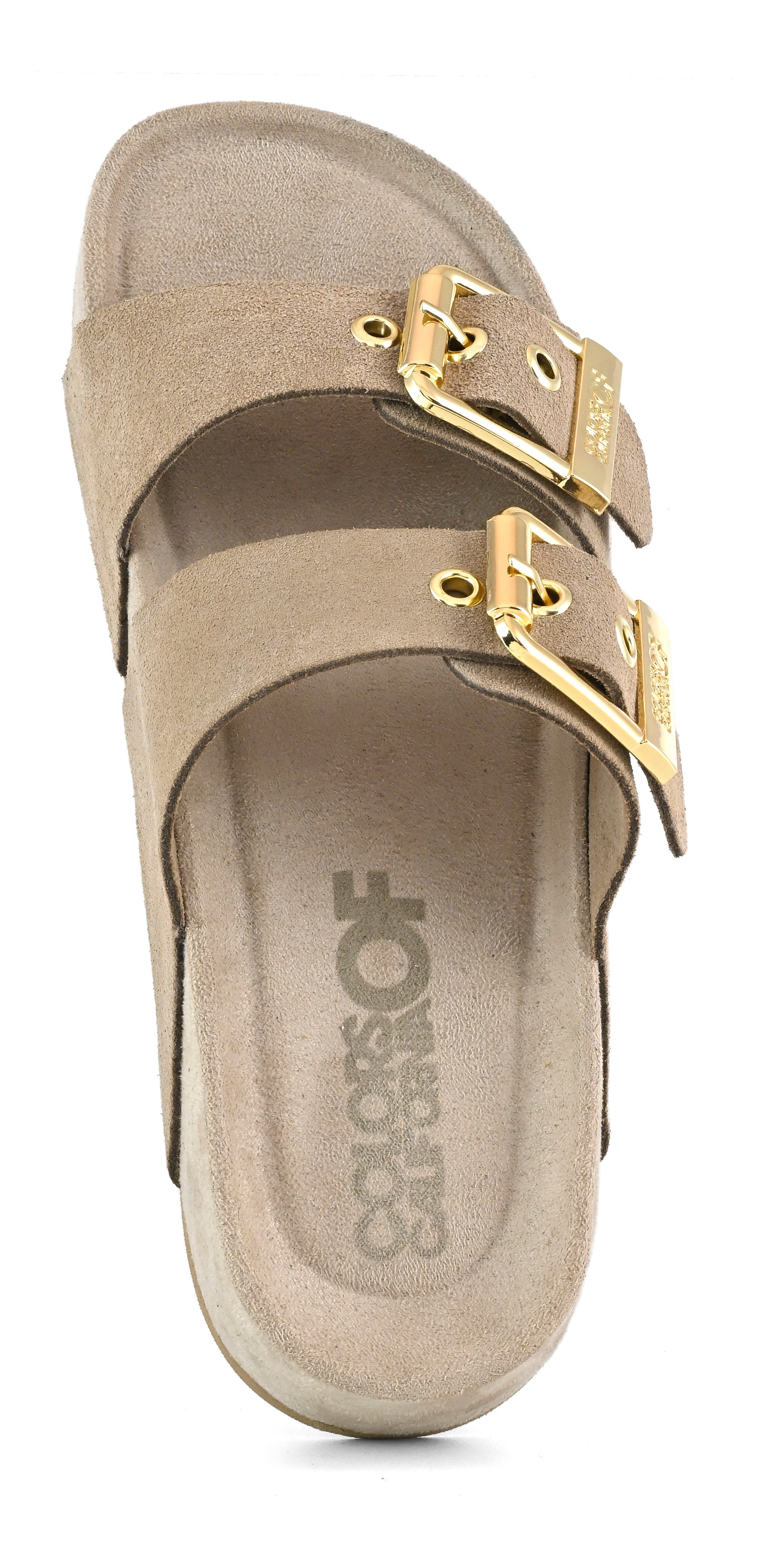 PLATTFORM SANDALE VELOURS